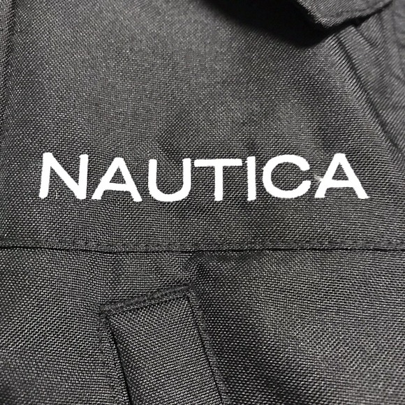Nautica Little Boys Full Zip Snorkel Jacket Size 5 Black Gray Water Resistant - Picture 6 of 11